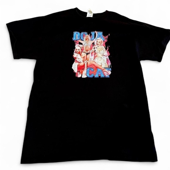 Doja Cat Black and multi-coloured cotton graphic t-shirt size medium - Picture 1 of 3